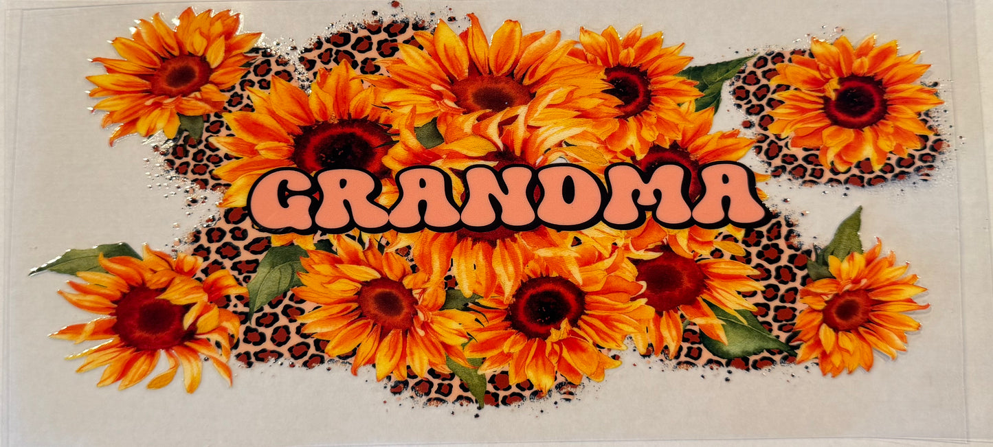 Grandma Sunflowers Cheetah