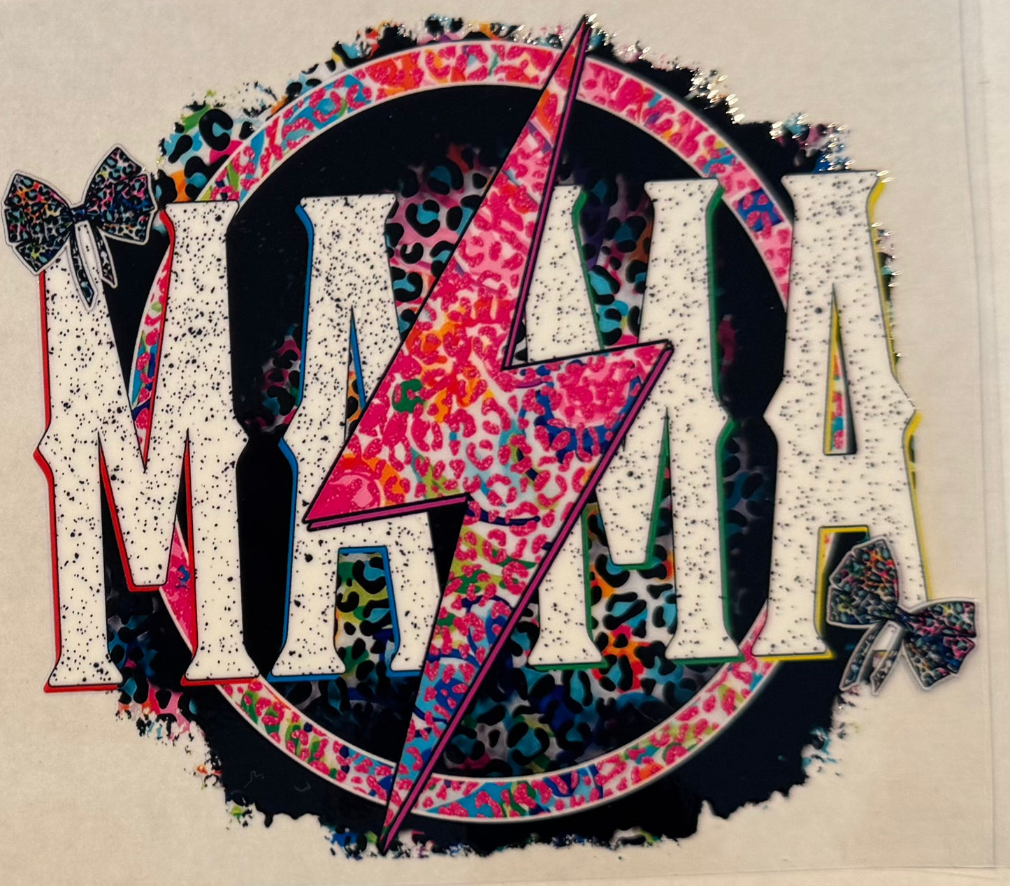 Mama bows and lightening bolt