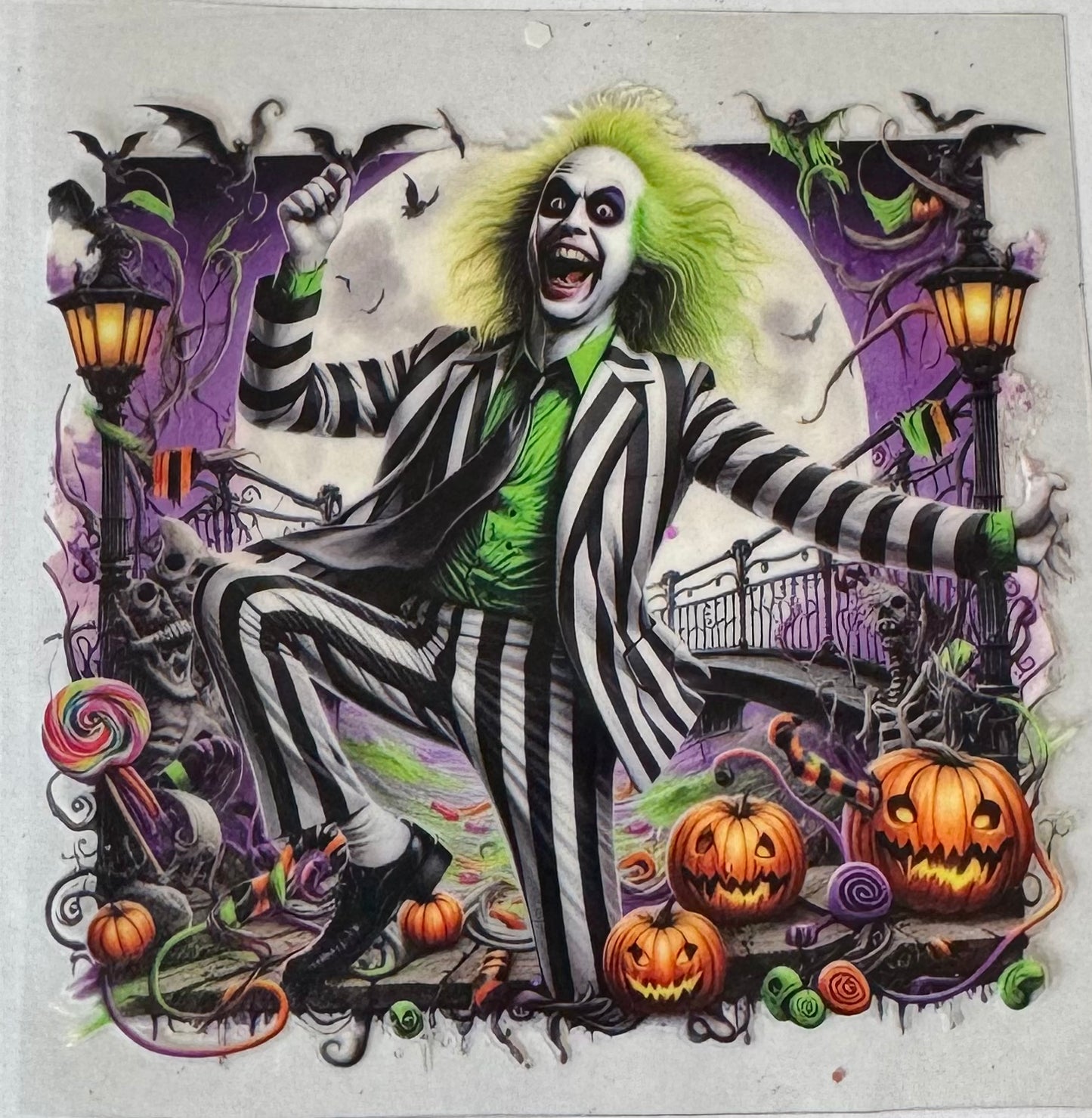 Beetlejuice and pumpkins