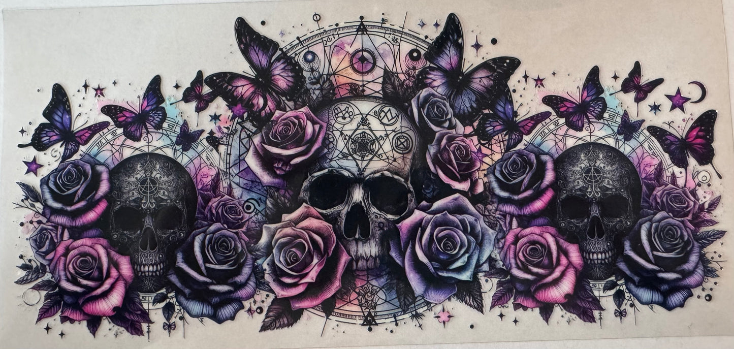 Skull Roses & Butterflies