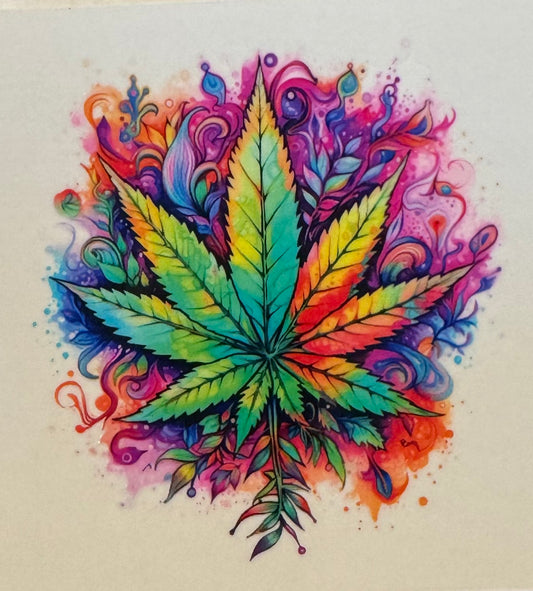Tie Dye Leaf
