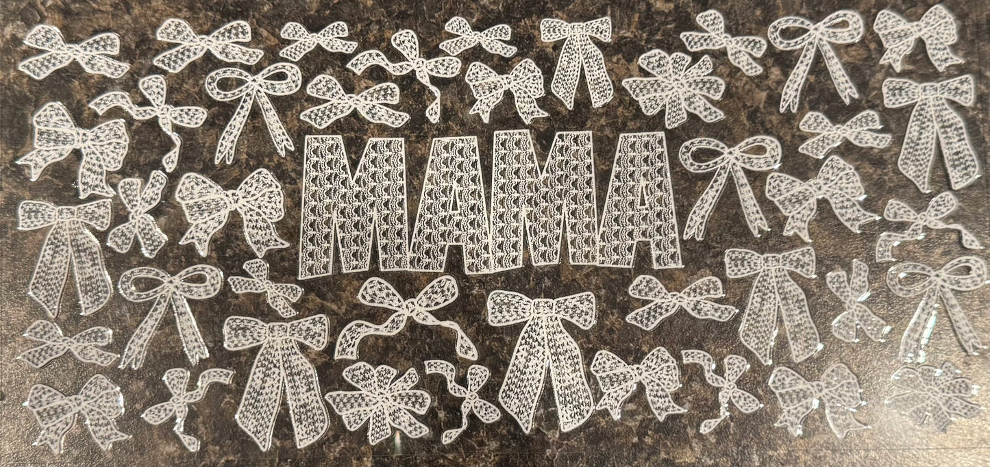 Mama White Bow