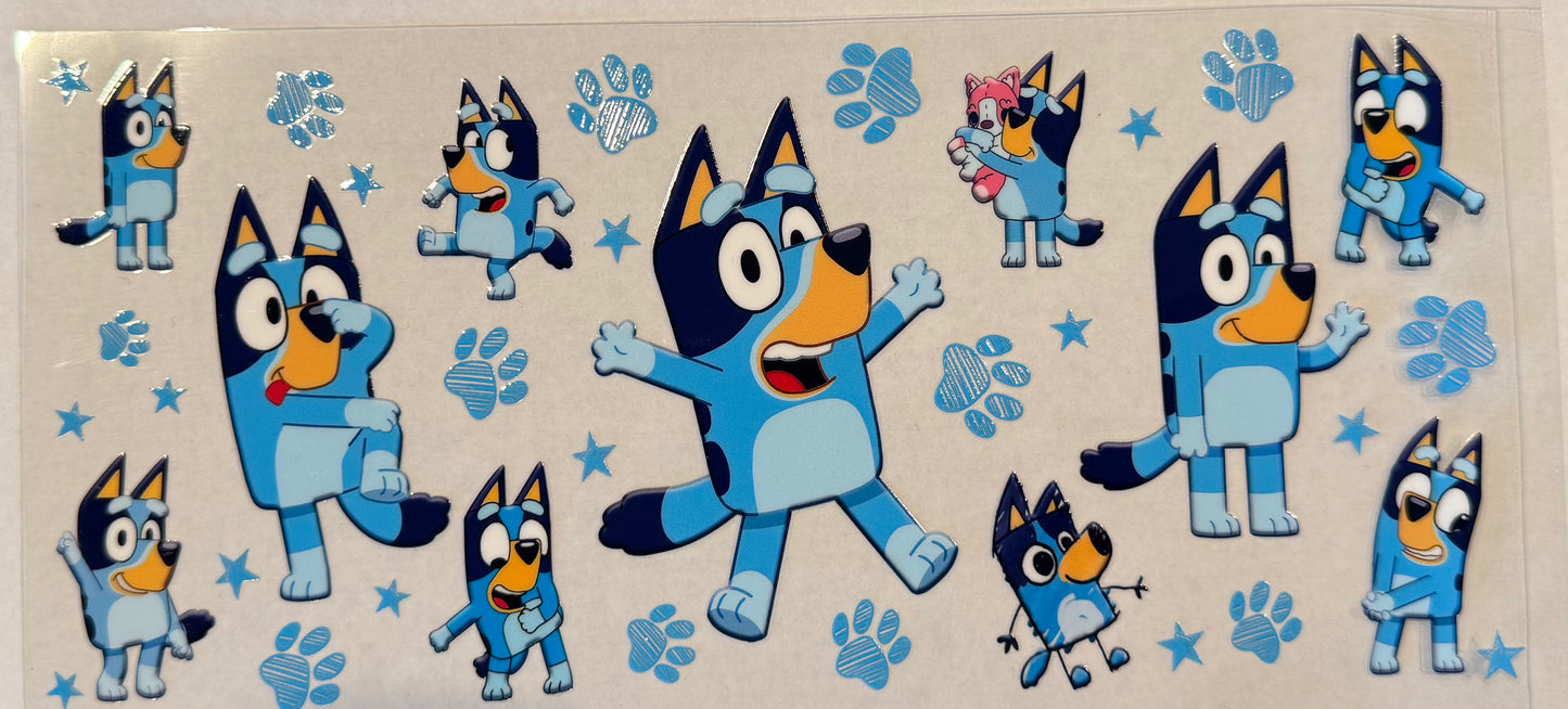 Bluey Paws & Stars