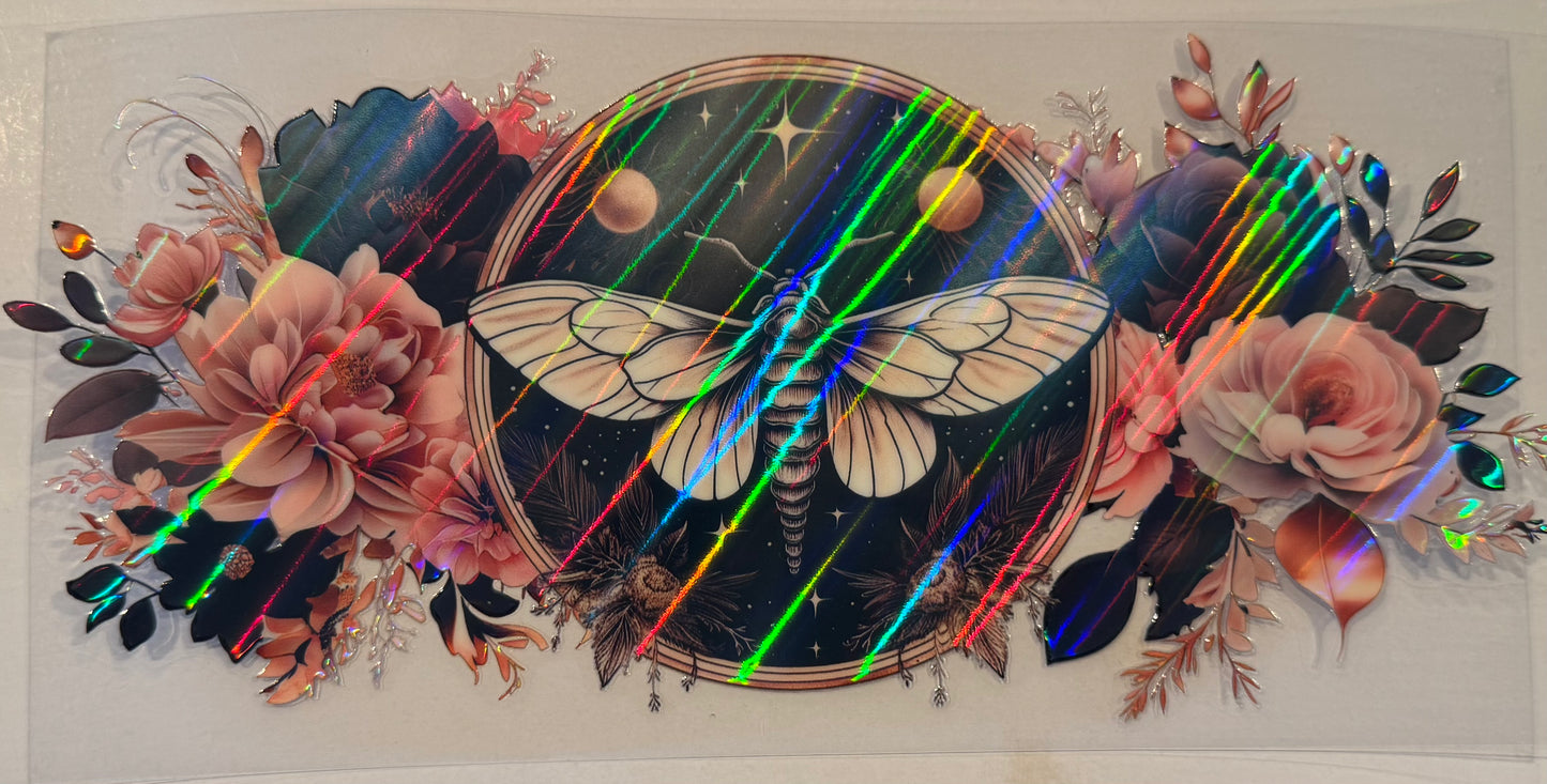 Moth Floral - Holographic