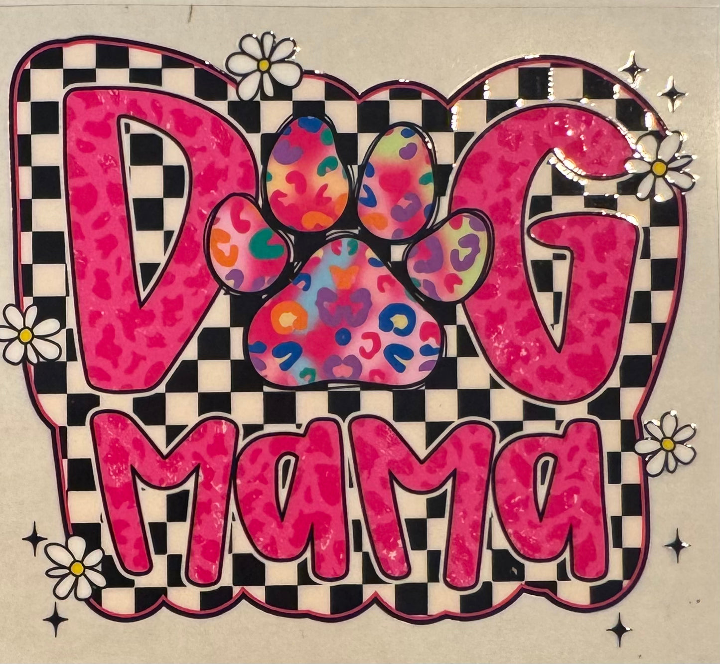 Dog Mama Checkered