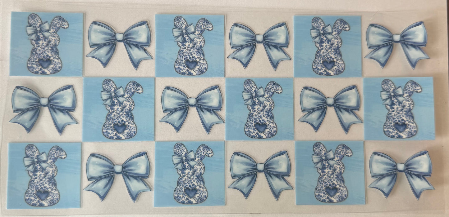 Blue Easter bows