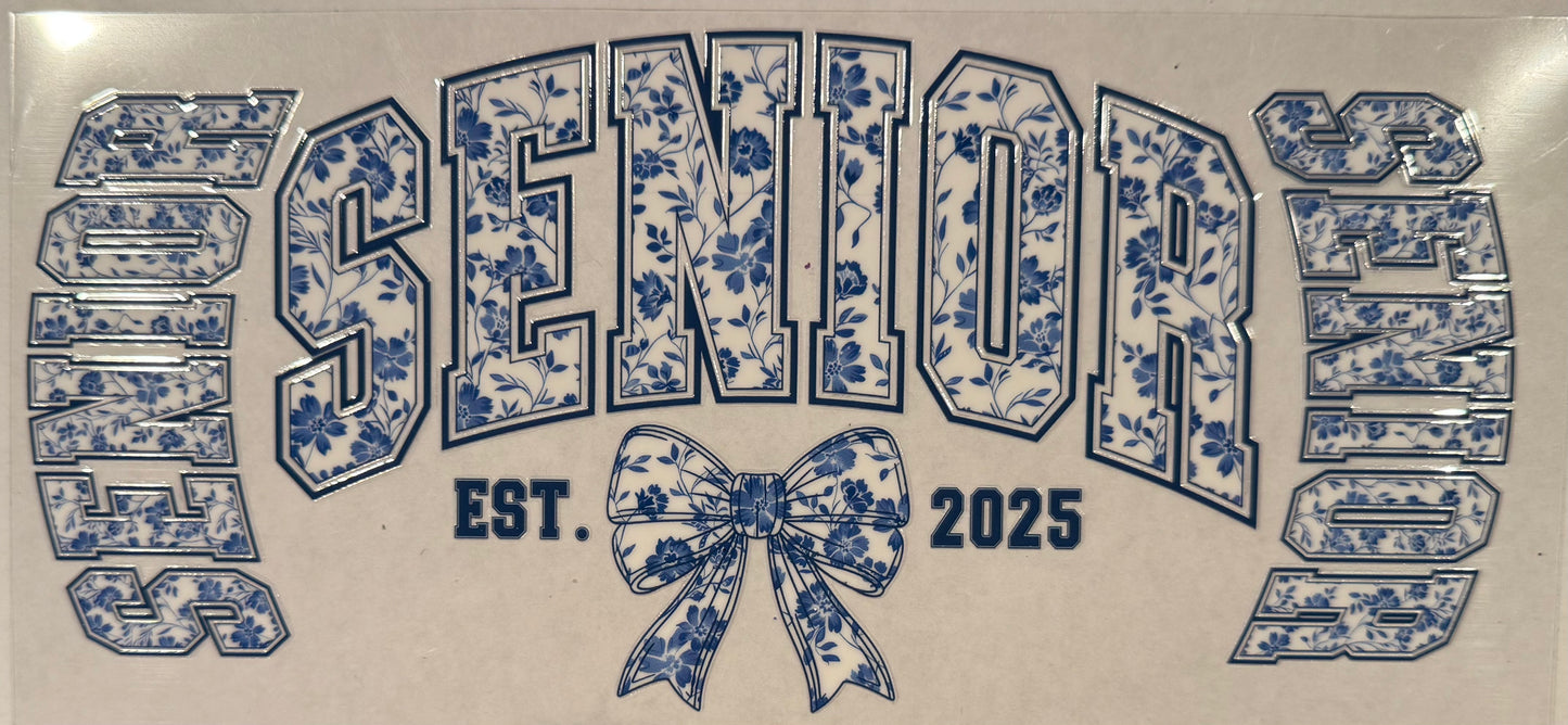 Senior 2025 Blue Floral