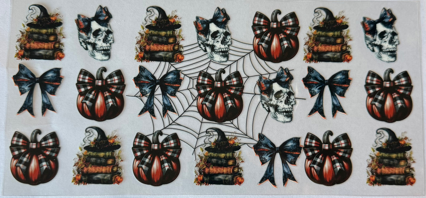 Skulls pumpkins books