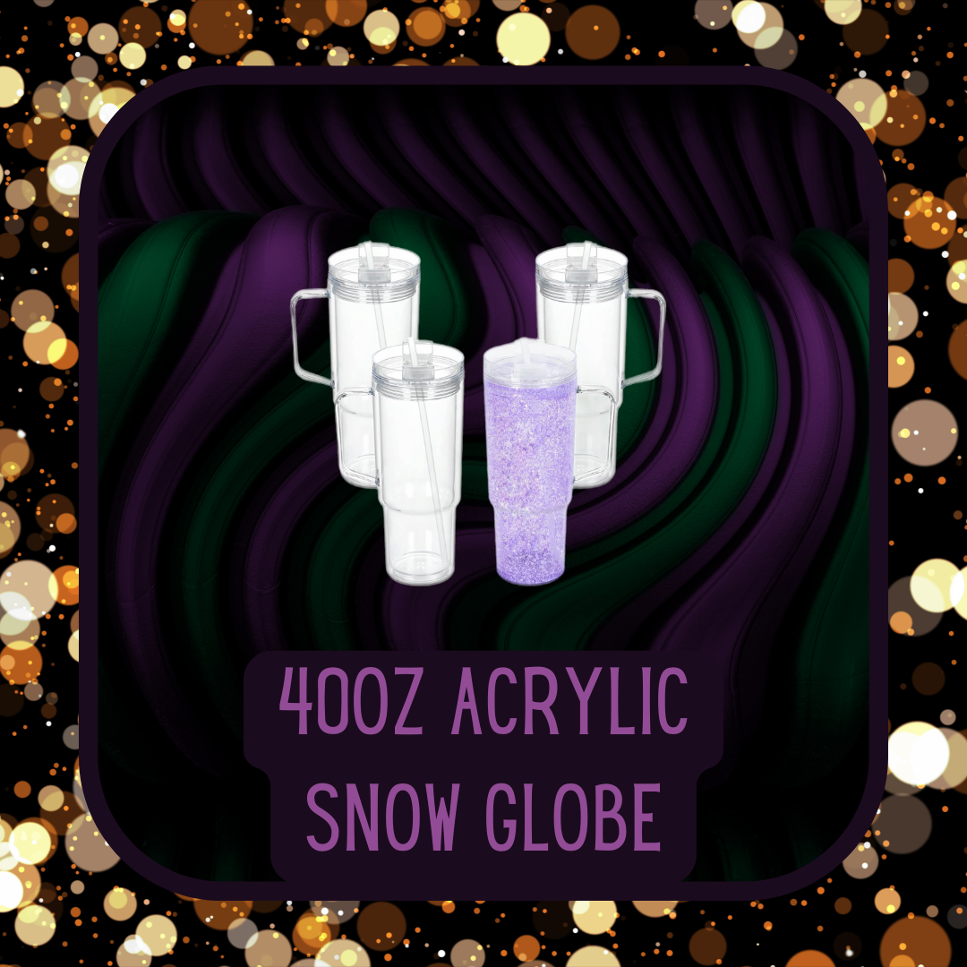 40oz Acrylic Snow Globe
