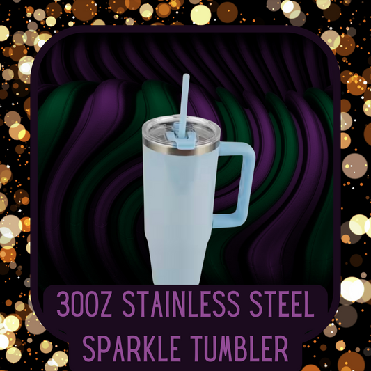 30oz Stainless Steel Sparkle Tumbler