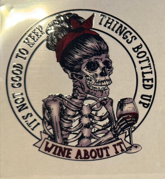 It’s Not Good to Keep Things Bottled Up