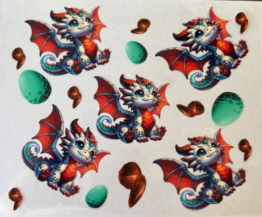 Dragons Sheet - used for 20oz or bigger cup