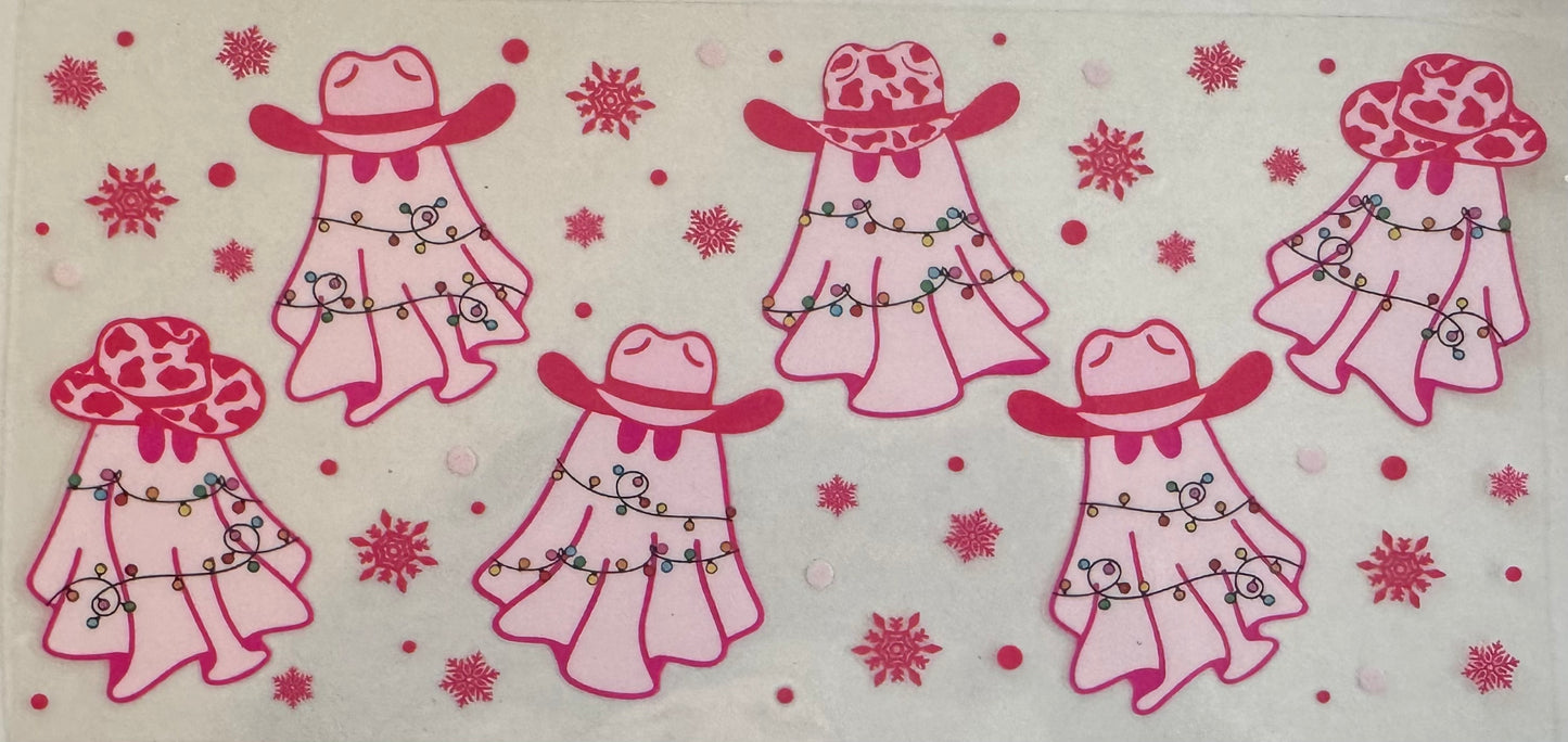 Pink Ghost Christmas