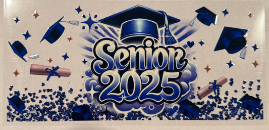 Senior 2025 Blue Cap Right Side
