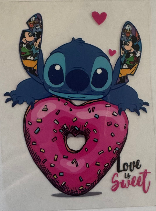 Blue Alien and donut