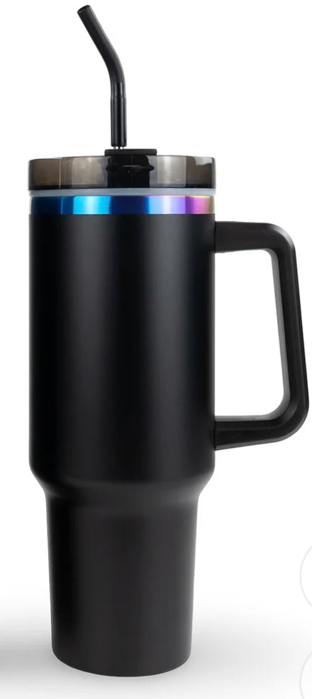 40oz Rainbow Plated Tumbler