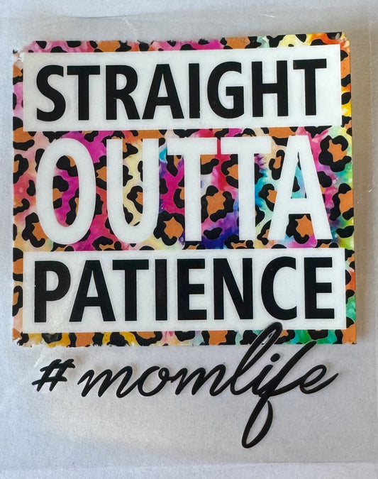 Straight outta patience