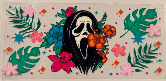 Ghost Face Floral Wrap