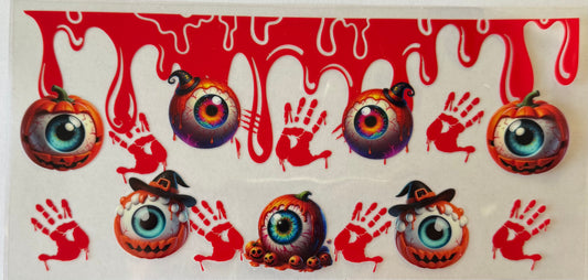 Spooky eyes and hands