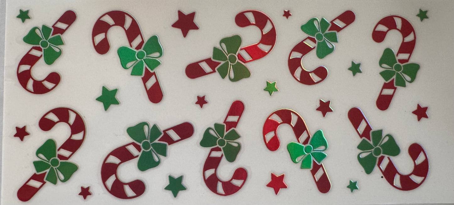 Holographic candy canes