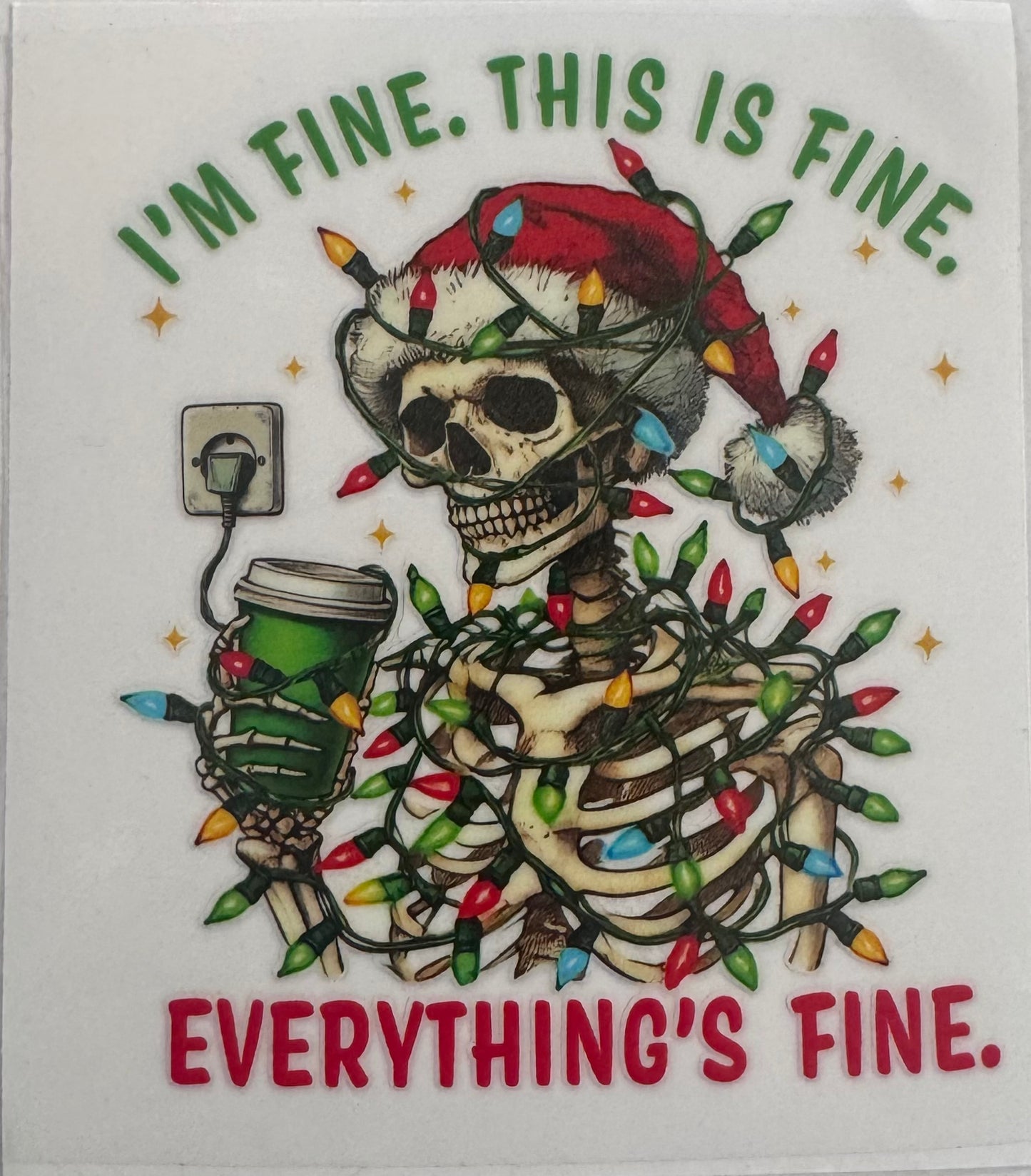 I’m fine. It’s fine. Everything’s fine.