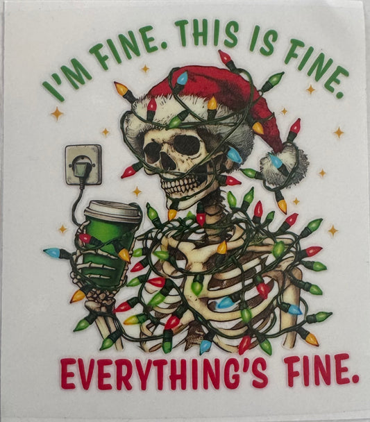 I’m fine. It’s fine. Everything’s fine.