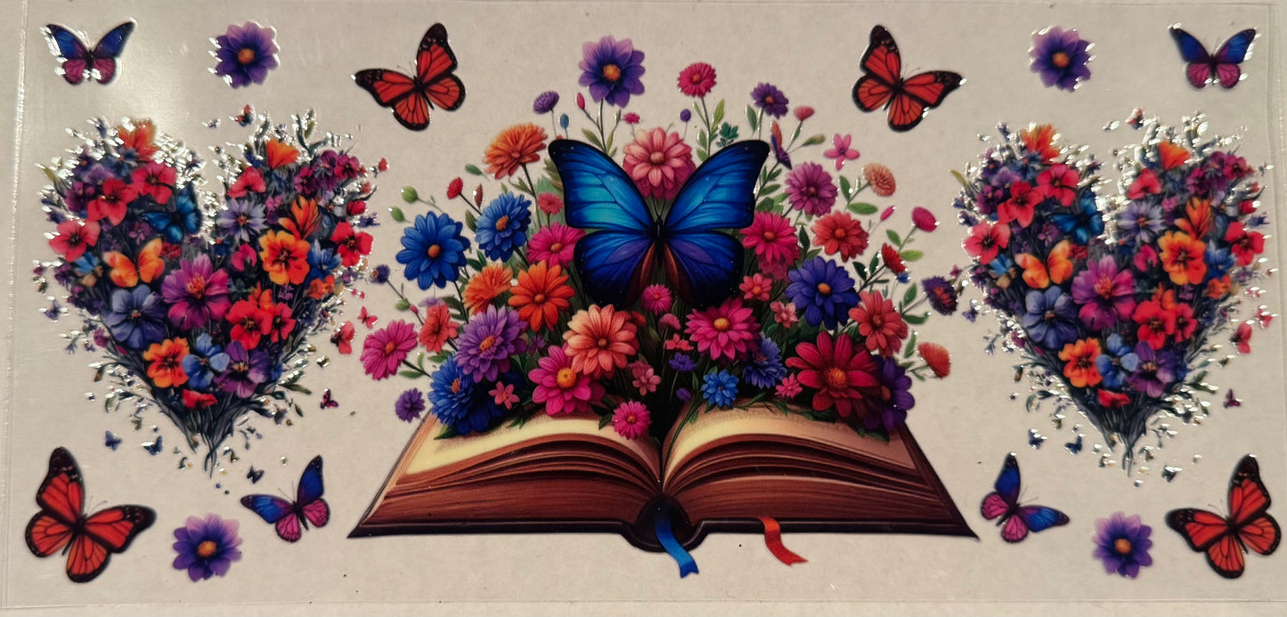 Floral Butterfly Book