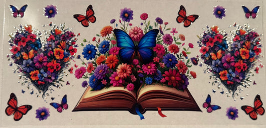 Floral Butterfly Book