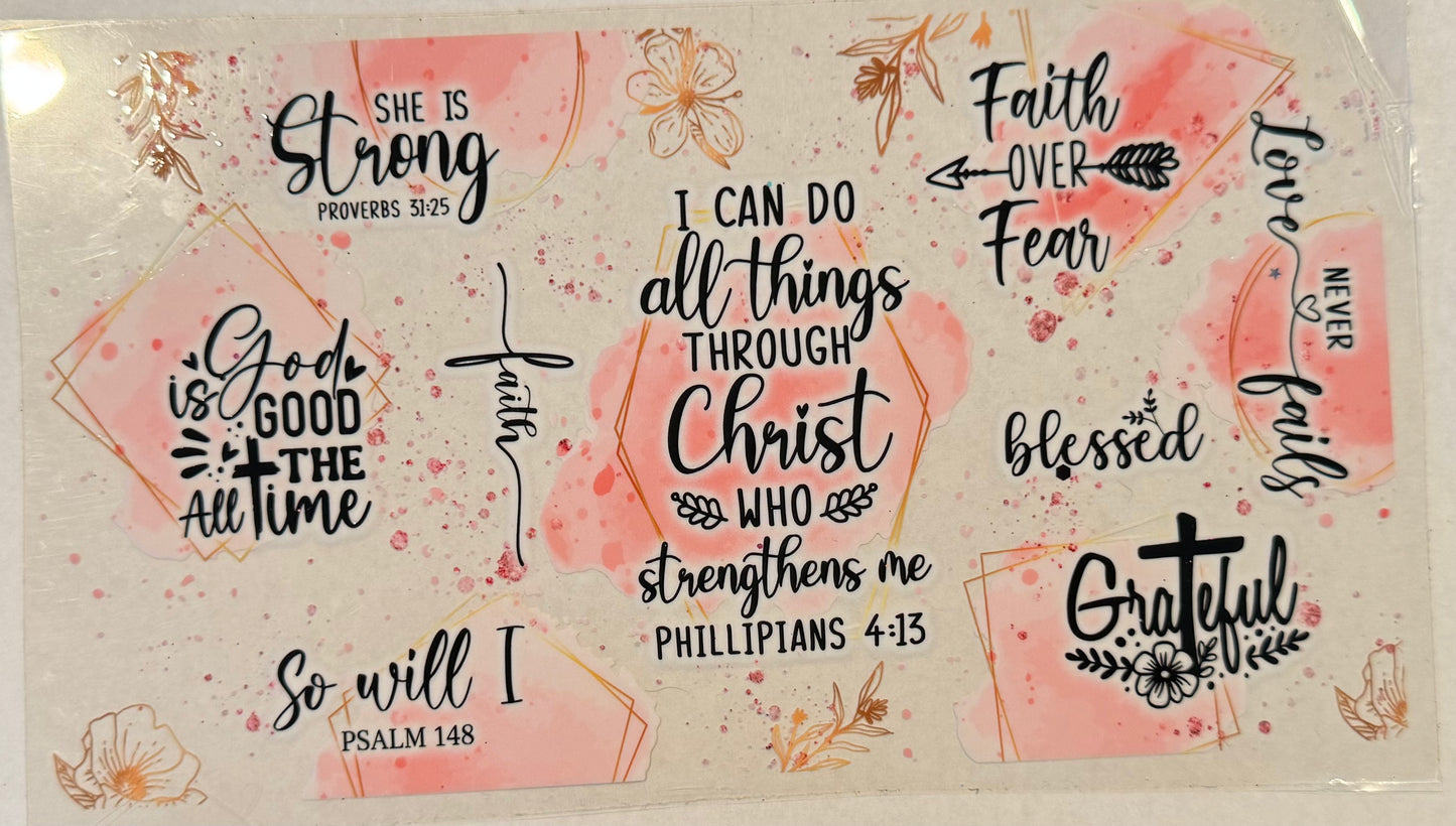 She is - Faith - 20oz or larger cup wrap