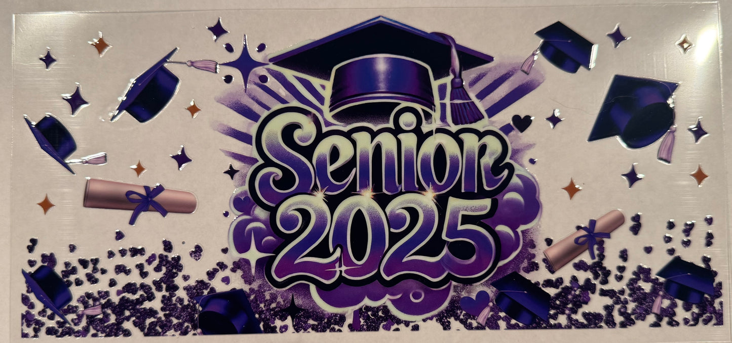 Senior 2025 Purple Hat Right