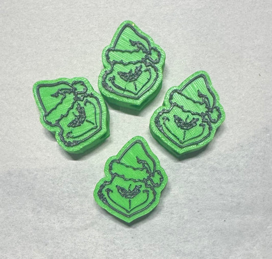 Green guy straw topper