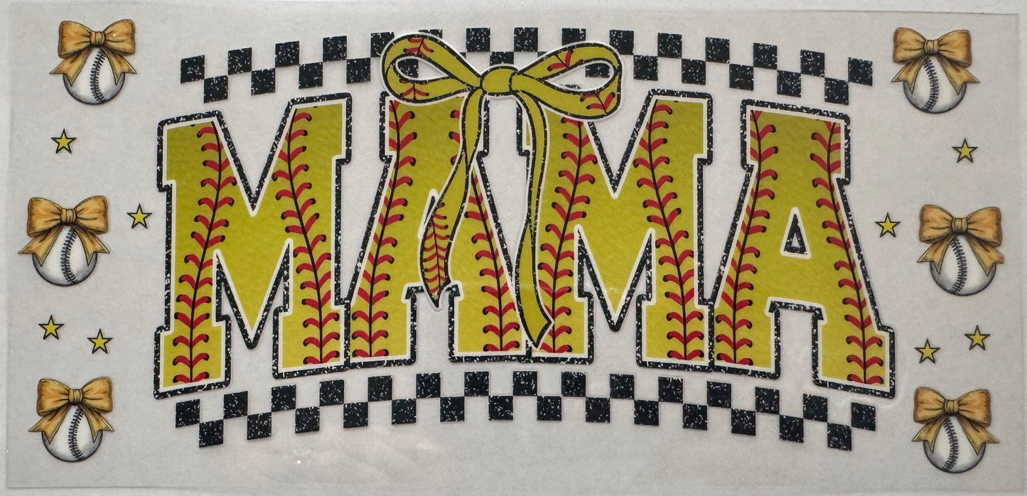 Softball Mama Bow