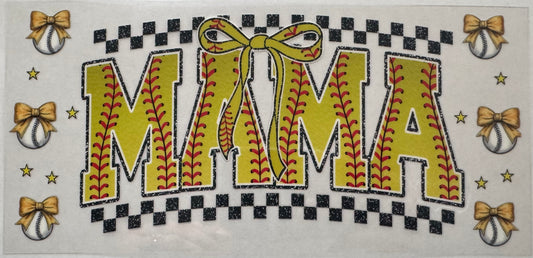 Softball Mama Bow