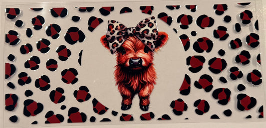 Cheetah Bow Highland Cow
