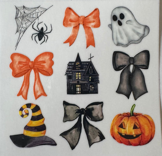 Orange bows and ghost