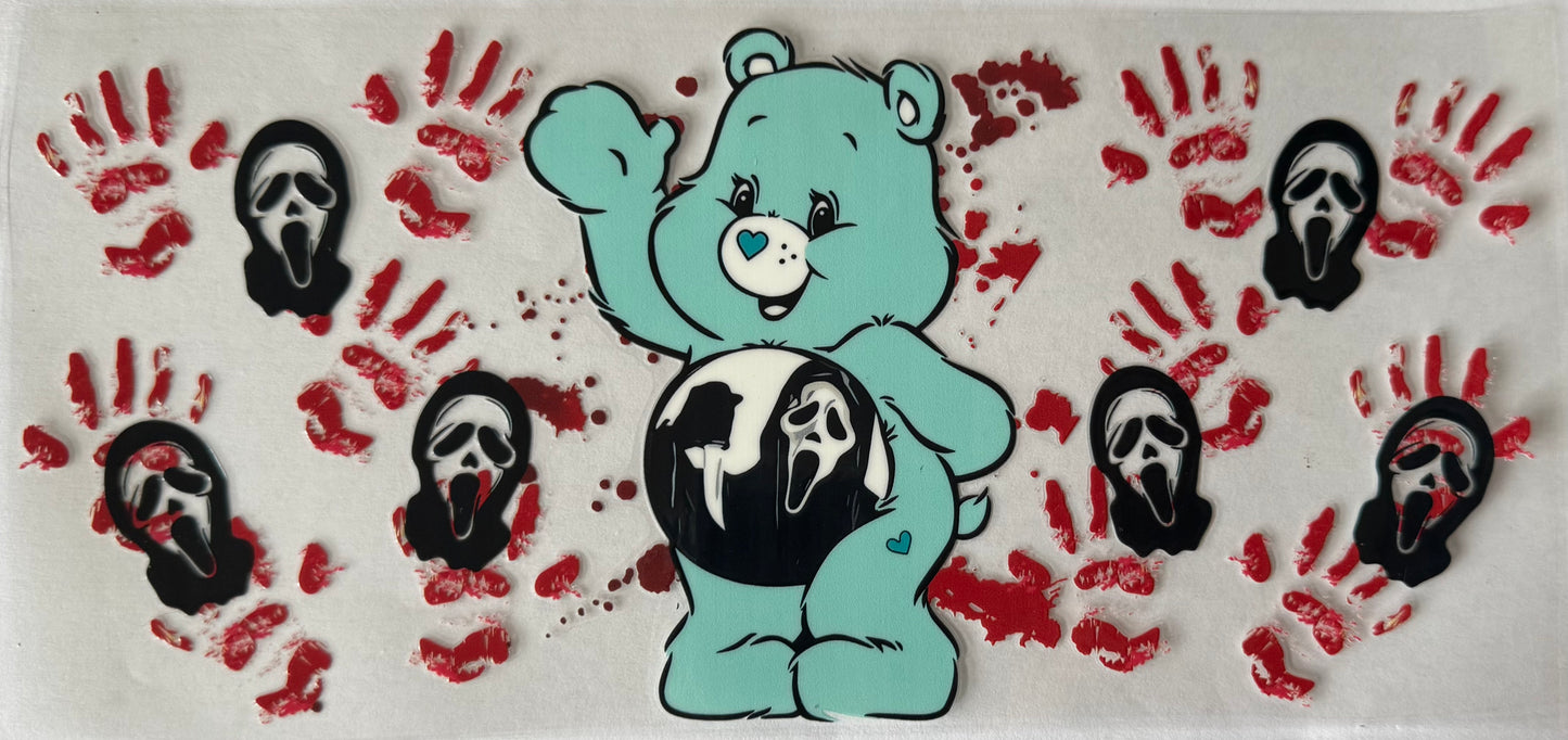 Ghost face care bear