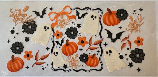 Fall ghosts pumpkins