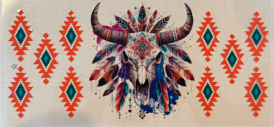 Bull Skull Aztec