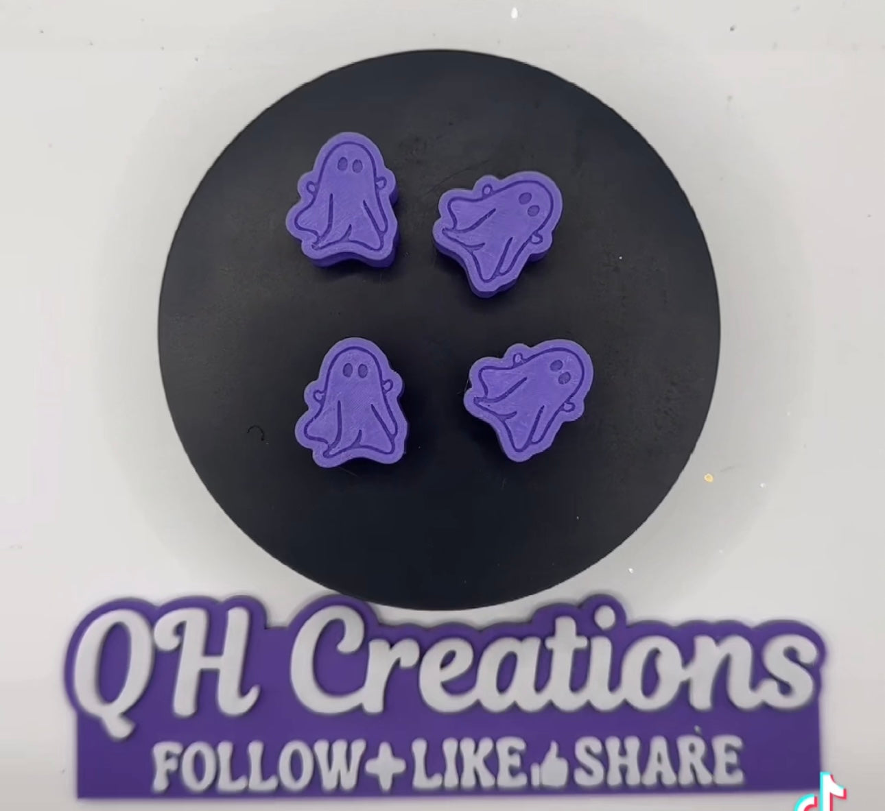 Ghost Straw Toppers
