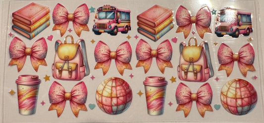 School bus, bows, & Coffee