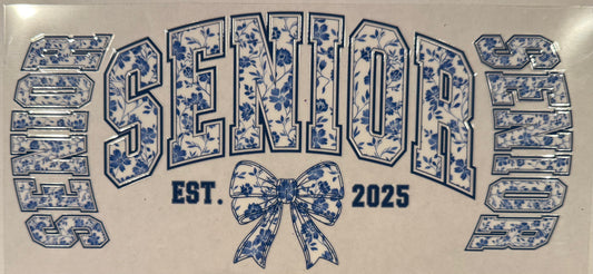 Senior 2025 Blue Floral