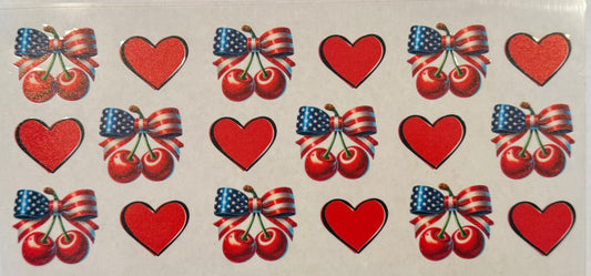 Flag Cherry Bows