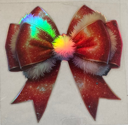 Holographic Christmas Bow