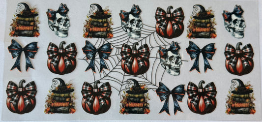 Skulls pumpkins books