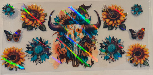 Bull Skull - Holographic