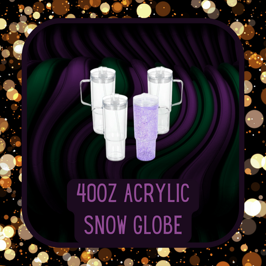 40oz Acrylic Snow Globe